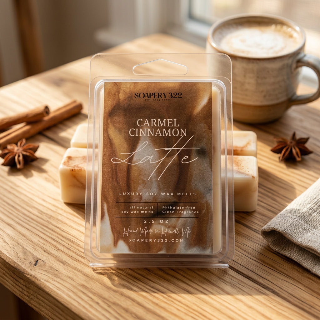 Cinnamon Caramel Latte Soy Wax Melts