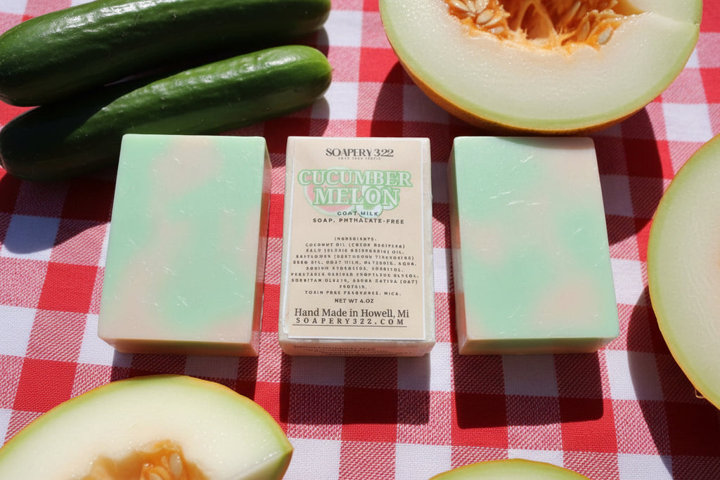 Cucumber Melon Goat Milk Soap