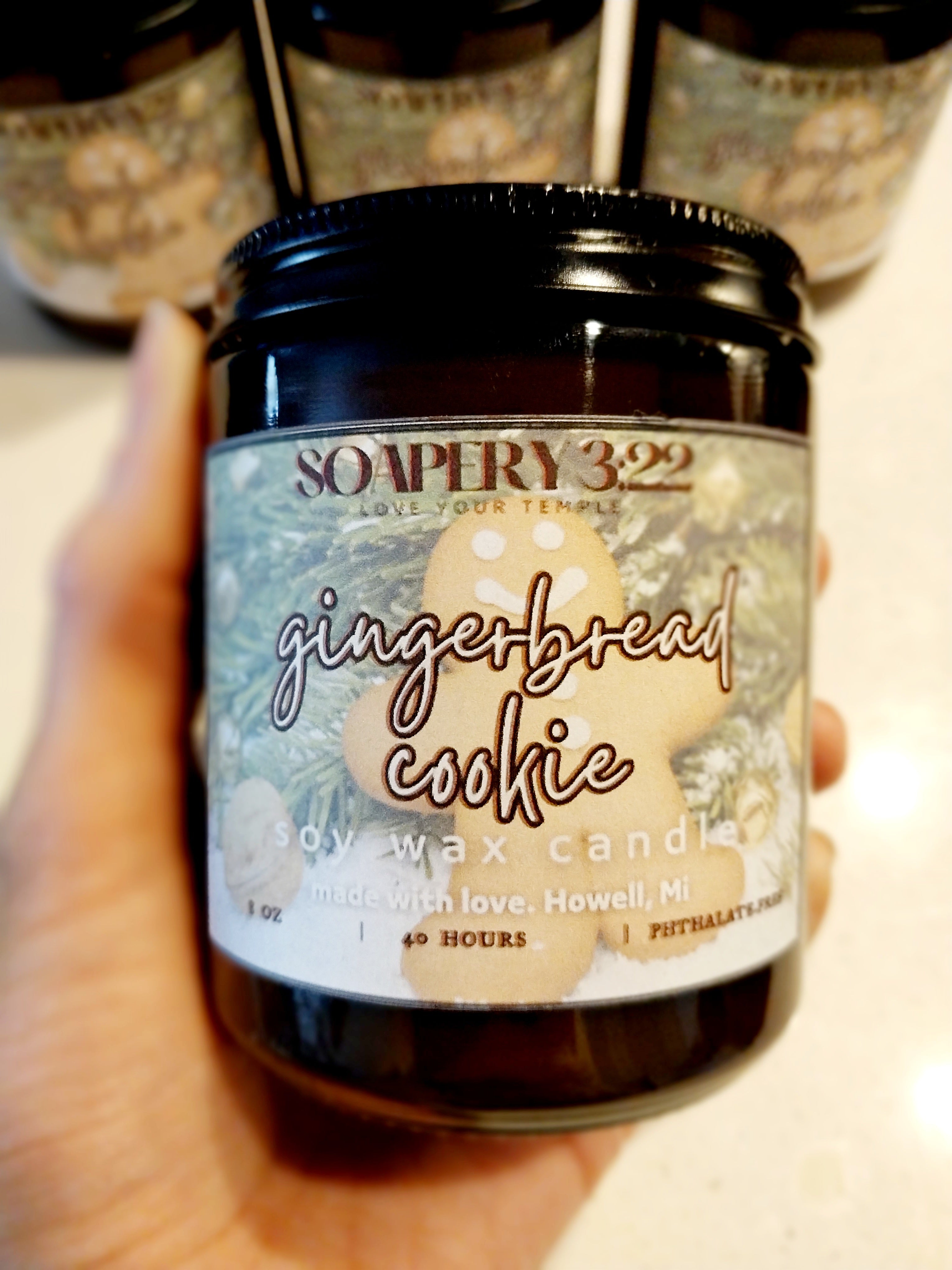 Gingerbread Cookie 8oz Soy Candle