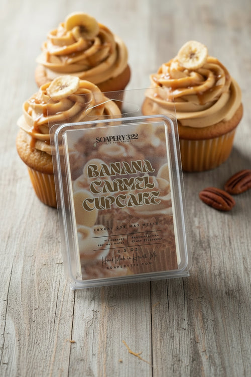 Banana Cupcake Soy Candles and Wax Melts