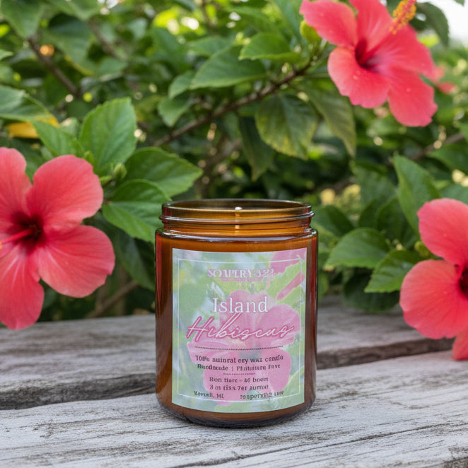 Island Hibiscus Soy Candles and Wax Melts.