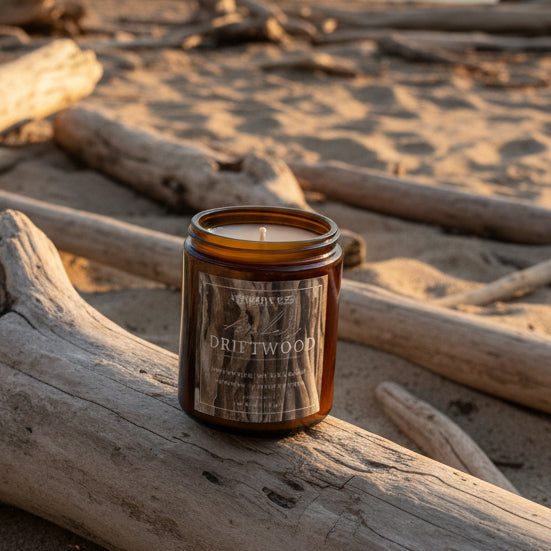 Amber Driftwood Soy Candle