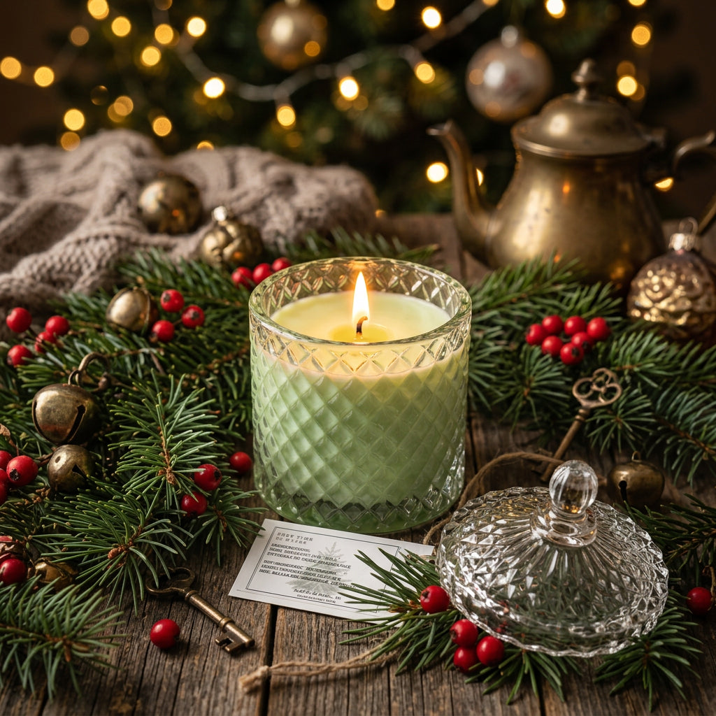 Vintage Christmas Candle