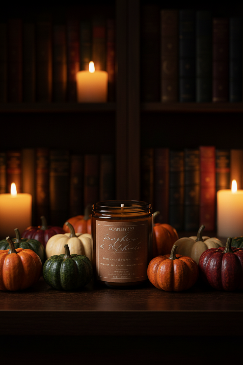 Pumpkins & Patchouli Soy Candle