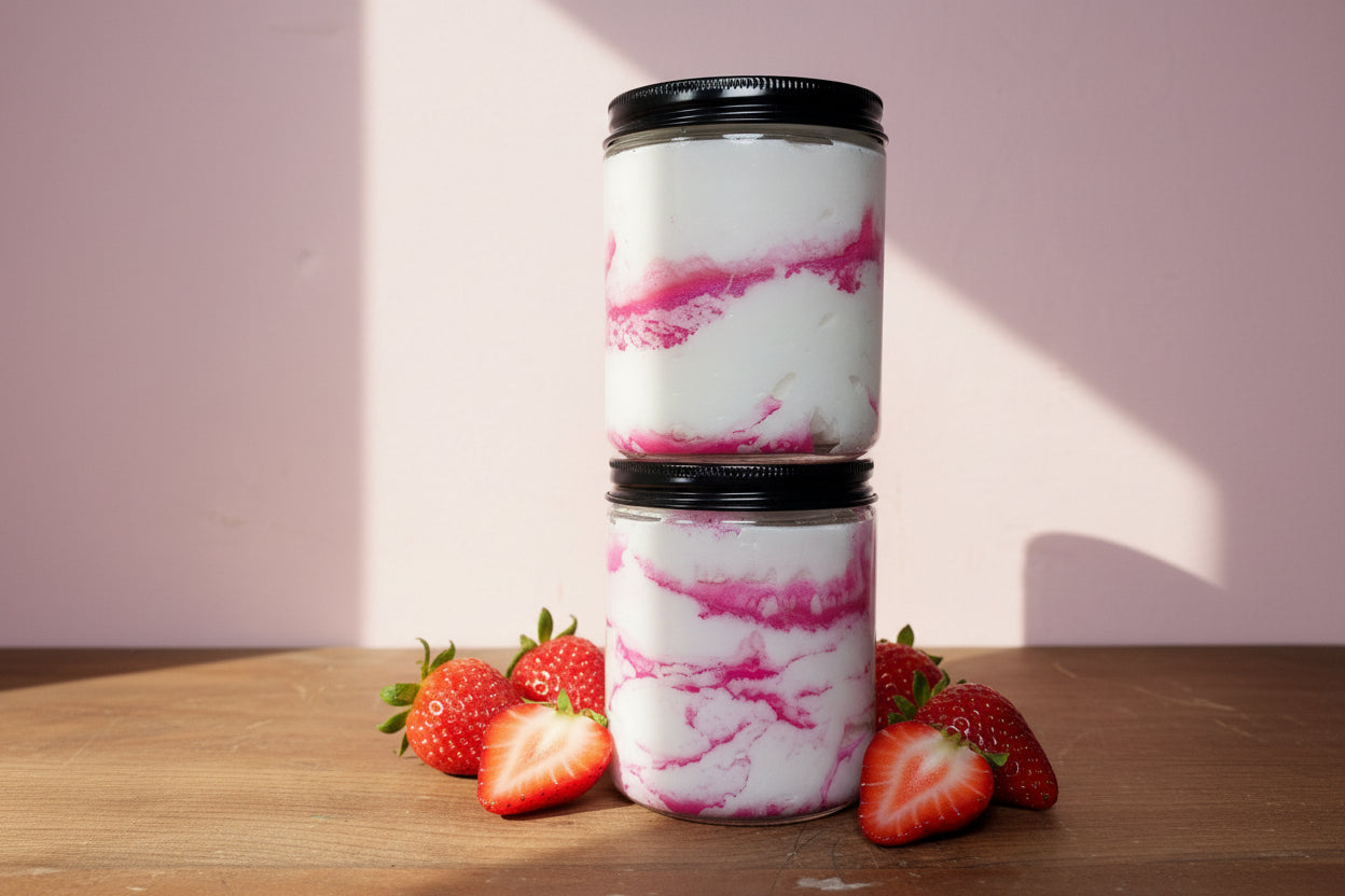 Bourbon Strawberry Vanilla Sugar Scrub