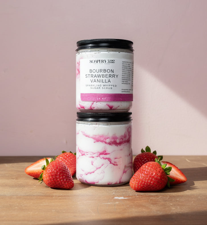 Bourbon Strawberry Vanilla Sugar Scrub