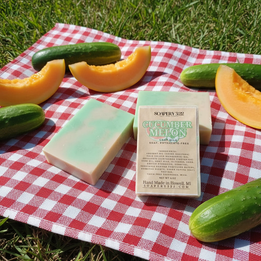 Cucumber Melon Goat Milk Soap