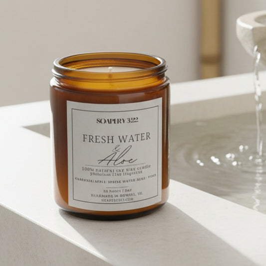 Fresh Water & Aloe Soy Candles & melts