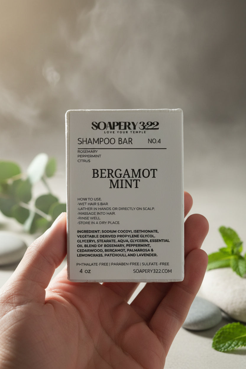 Bergamot Mint Shampoo bar